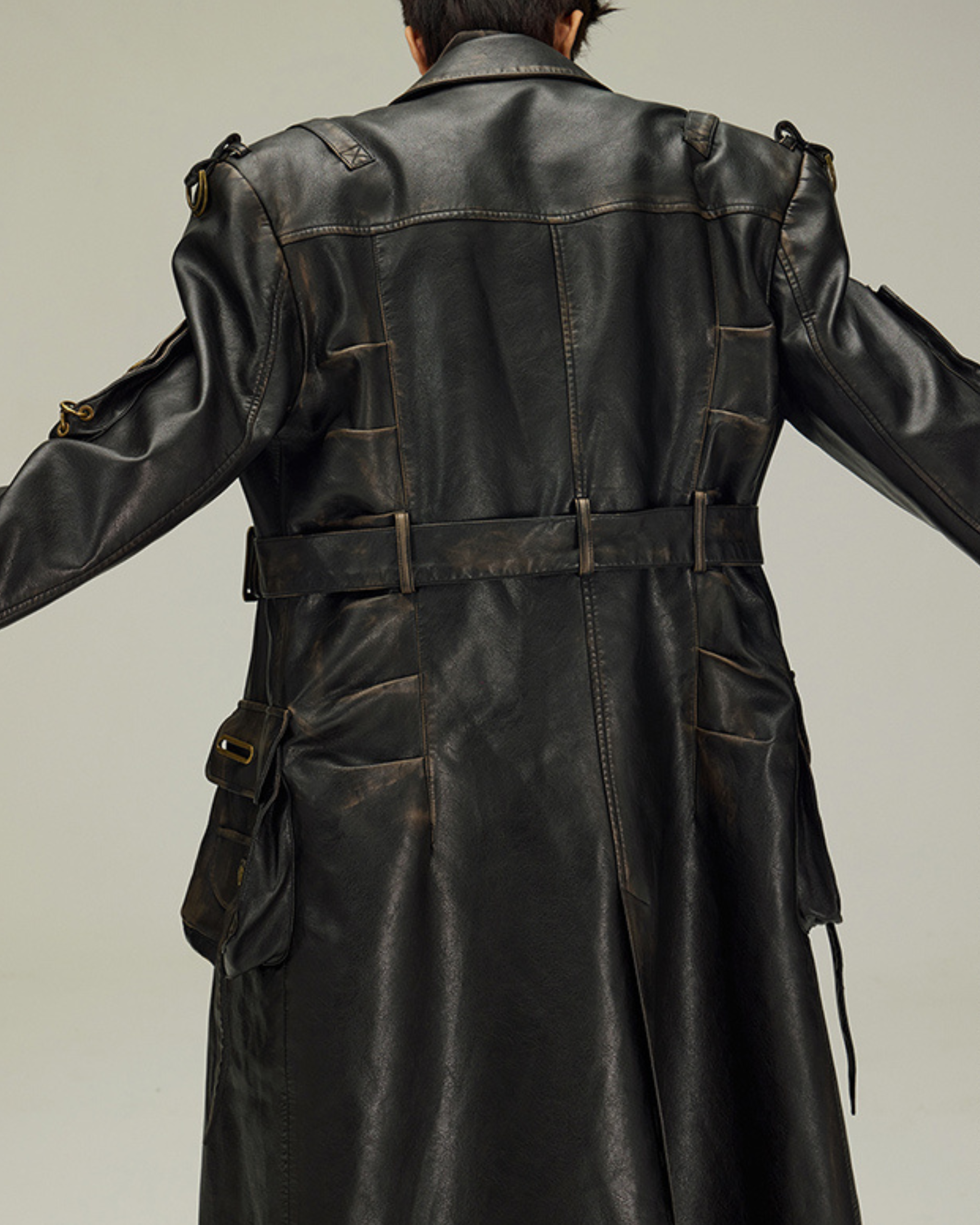 Blake Leather Trench