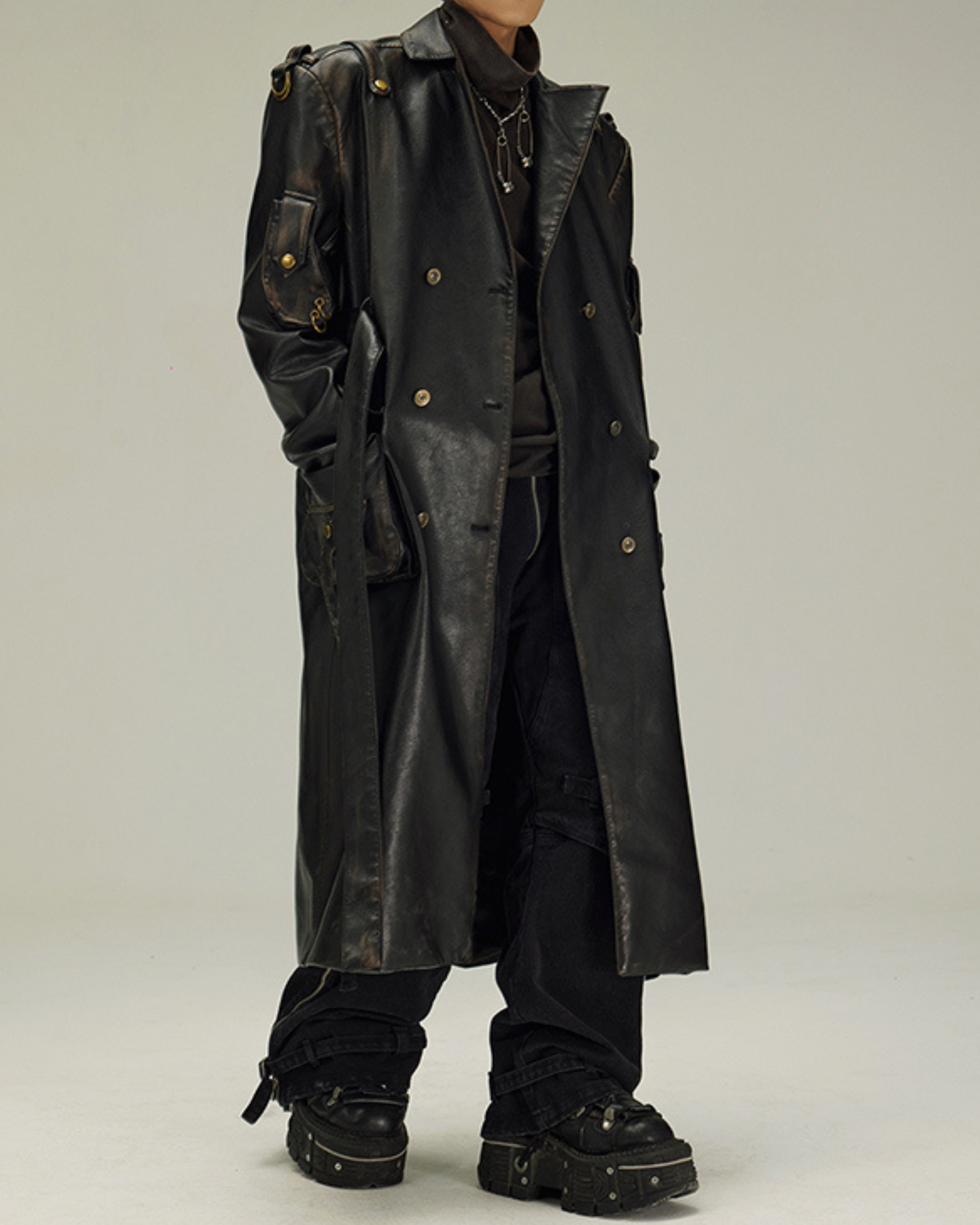 Blake Leather Trench