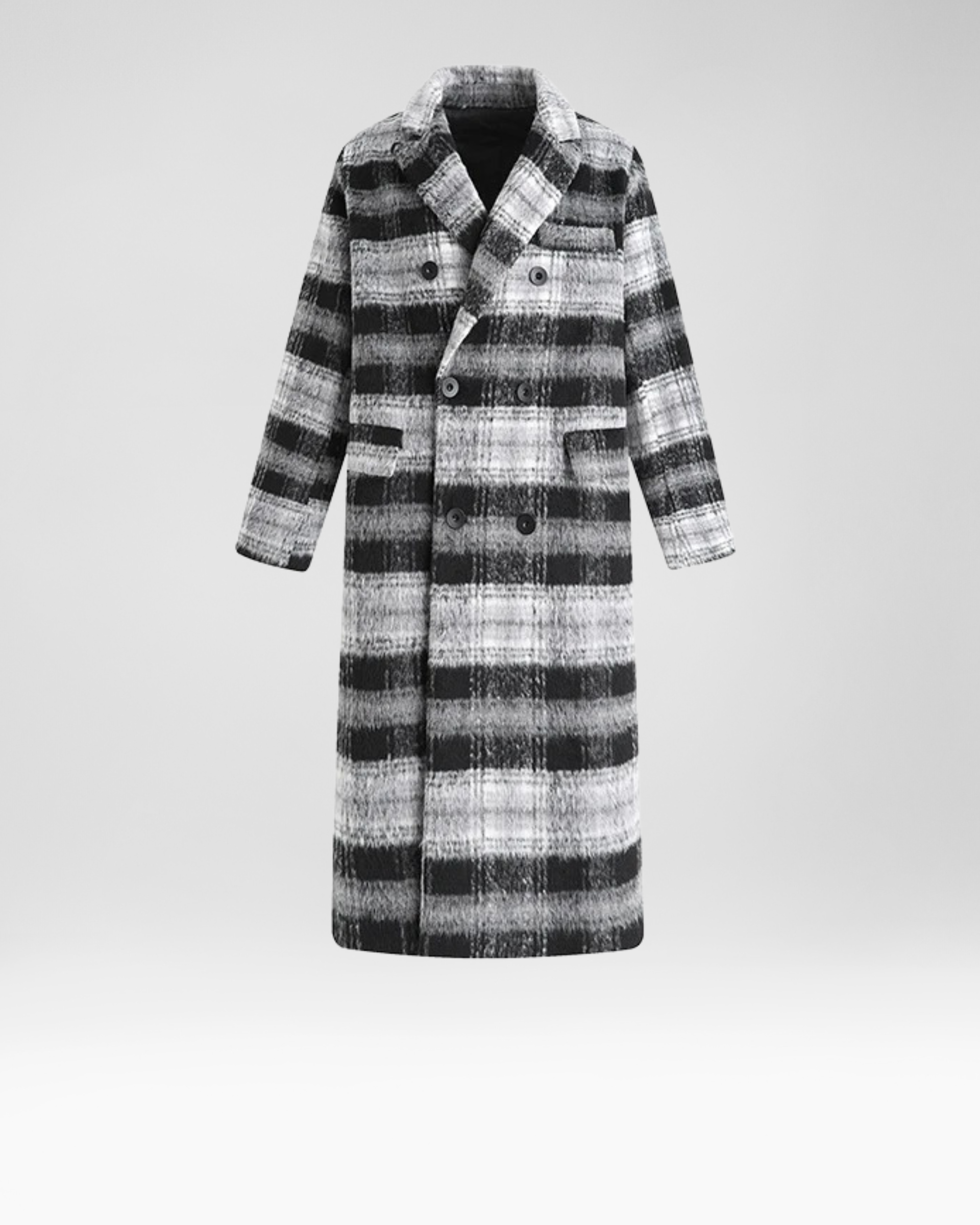 Plaid Wool Coat