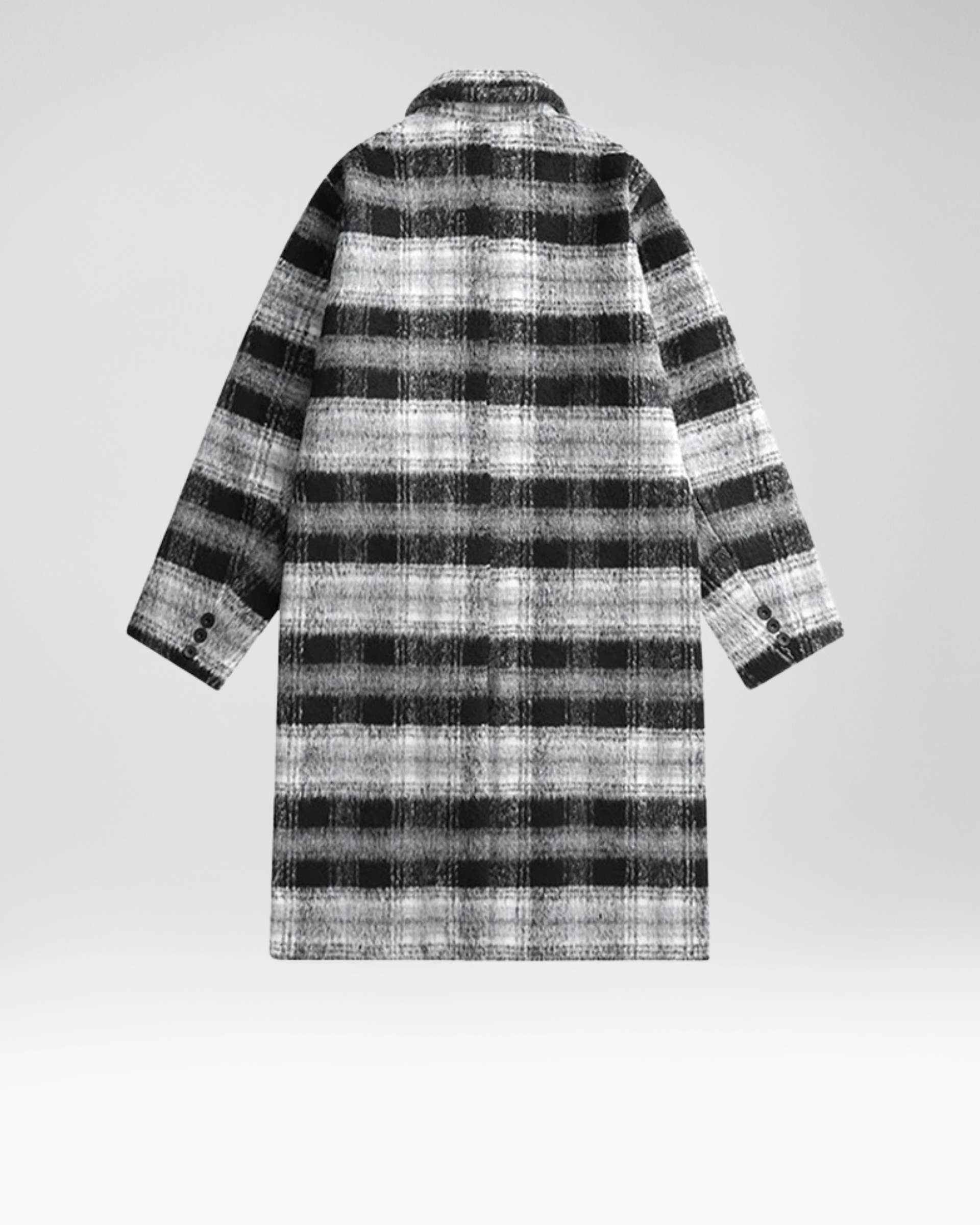 Plaid Wool Coat