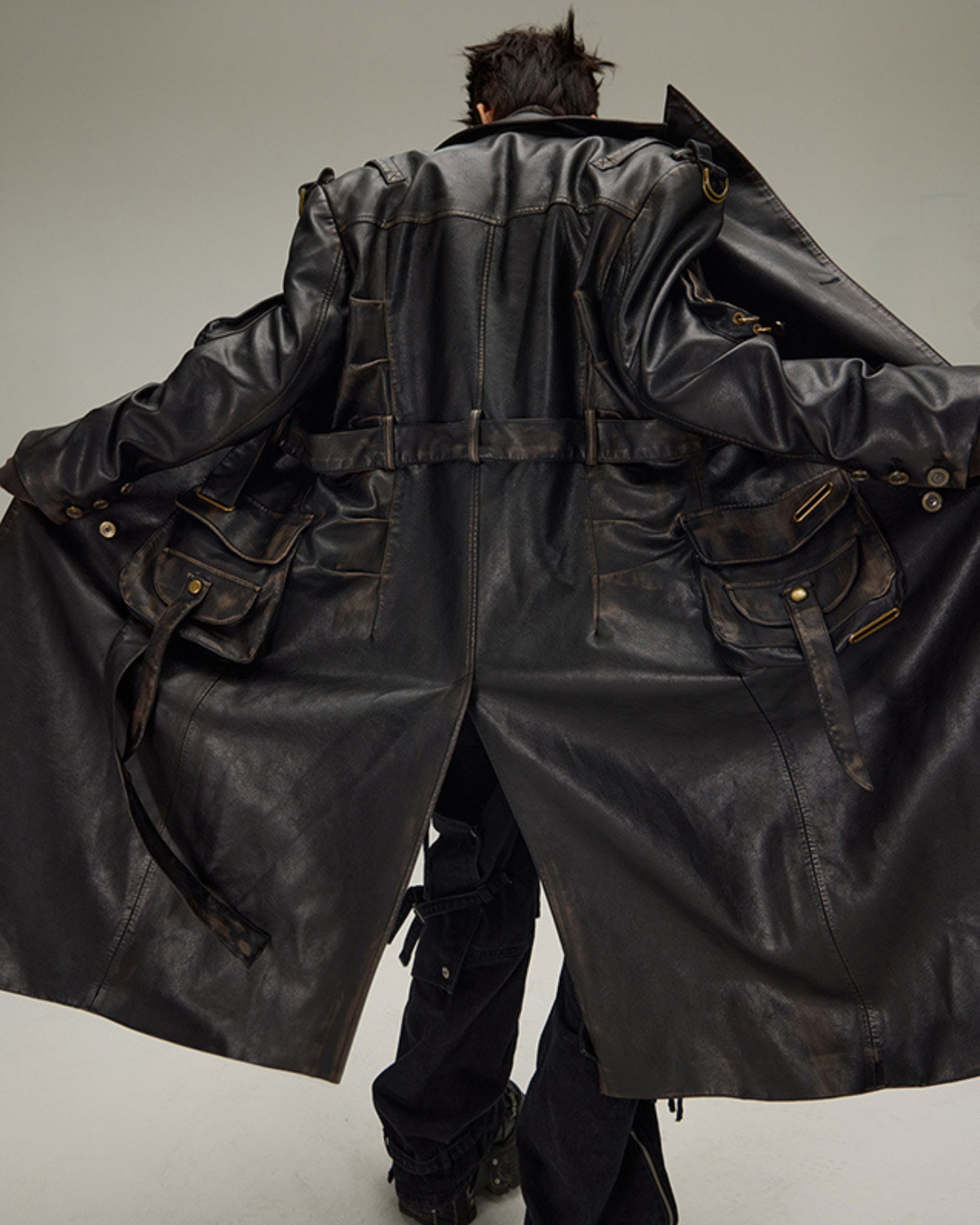 Blake Leather Trench