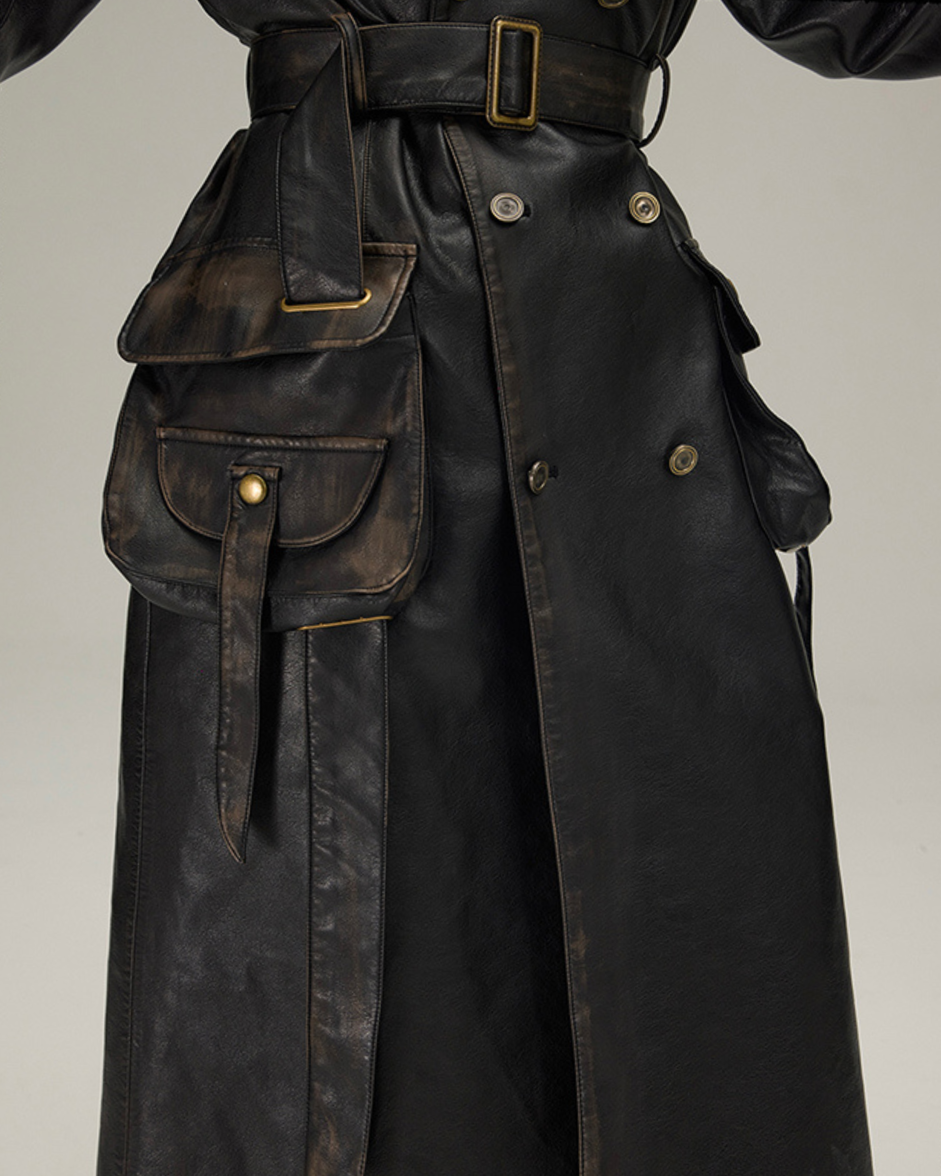 Blake Leather Trench