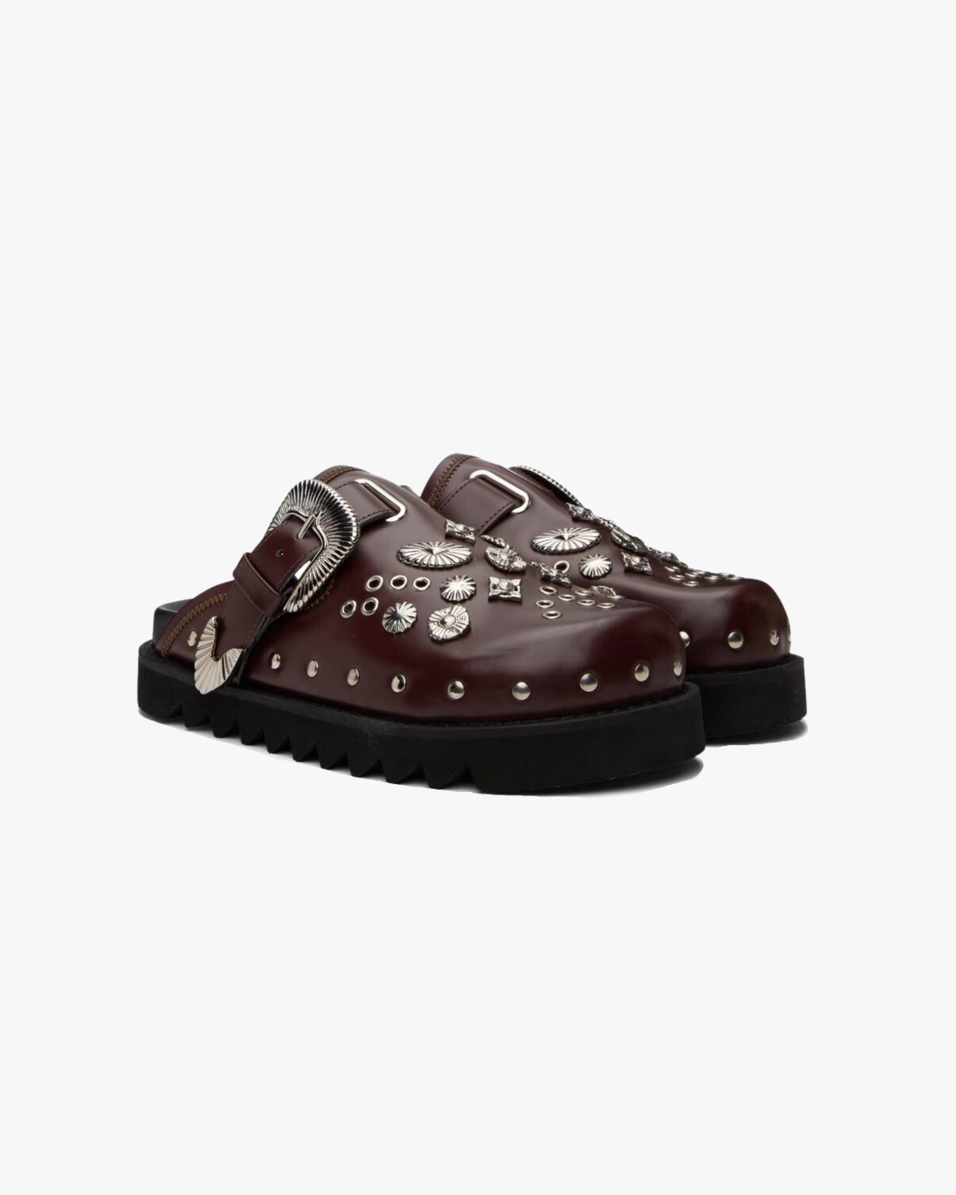 Rider Buckle Leather Sandals